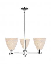 Innovations Lighting 716-3CR-PC-NBD-75-NAT - Bristol Natural - 3 Light - 18 inch - Polished Chrome - Flush Mount