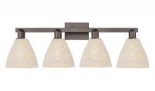 Innovations Lighting 716-4W-OB-NBD-75-NAT - Bristol Natural - 4 Light - 36 inch - Oil Rubbed Bronze - Bath Vanity Light