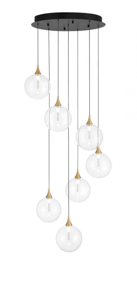 Iissa-Chandelier-7Lt-21In-GD-CL