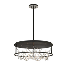 Eurofase 38097-027 - Aerie, 7LT , LED, Rnd, Cha, Blk/sil