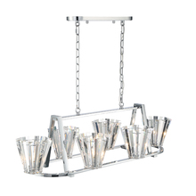 Eurofase 38867-019 - Ricca, 6LT Oval Chandelier, Chr