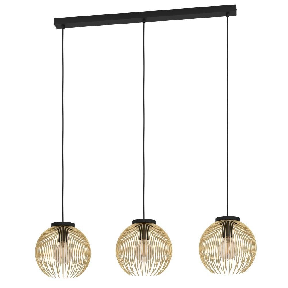 3 LT Linear Pendant w/ Black Finish & Matte Gold Metal Shade