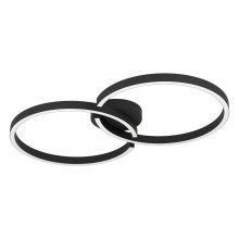 Eglo Canada 206284A - Integrated LED 3 CCT Ceiling/Wall Light w/ Structured Black Finish & White Diffuser