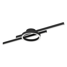 Eglo Canada 206285A - Integrated LED 3 CCT Ceiling Light w/ Structured Black Finish & White Diffuser